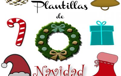 Imprimibles y plantillas de Navidad gratis: Gorros, calcetines y adornos.
