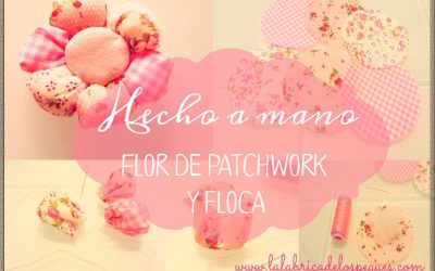 Hecho a mano: Flor de patchwork y floca
