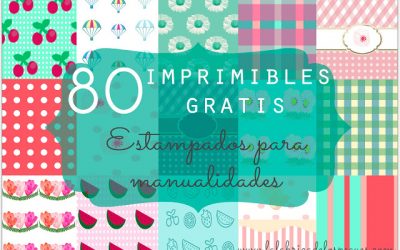 80 imprimibles gratis: estampados para manualidades