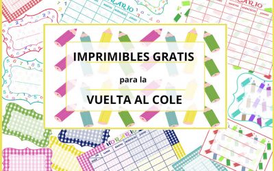 Imprimibles gratis para la vuelta al cole