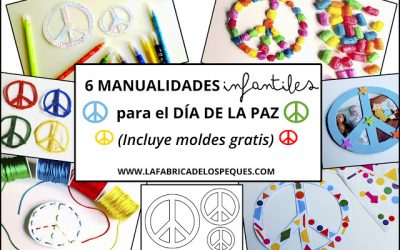 6 Manualidades infantiles para el día de la Paz (incluye moldes gratis)